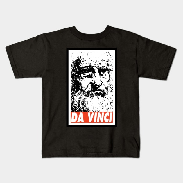 DA VINCI Kids T-Shirt by Nerd_art